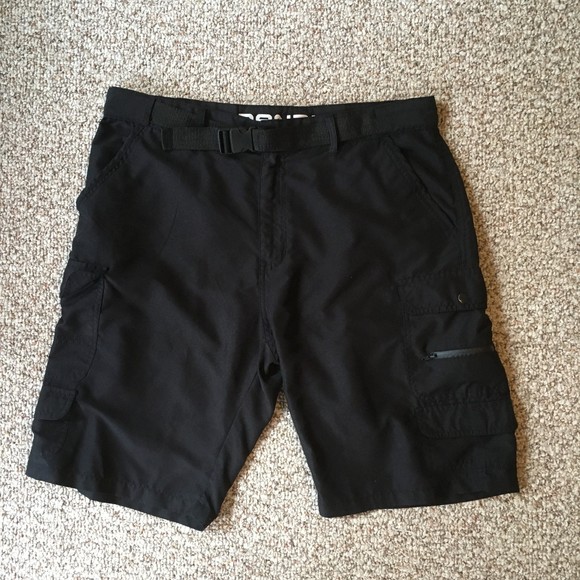 Denali Shorts Denali Mens Shorts Size 36 Black Buckle Cargo Pockets Hiking Athletic Casual